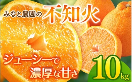 【先行予約】不知火 みなと農園の不知火 約10kg【mntf0014】