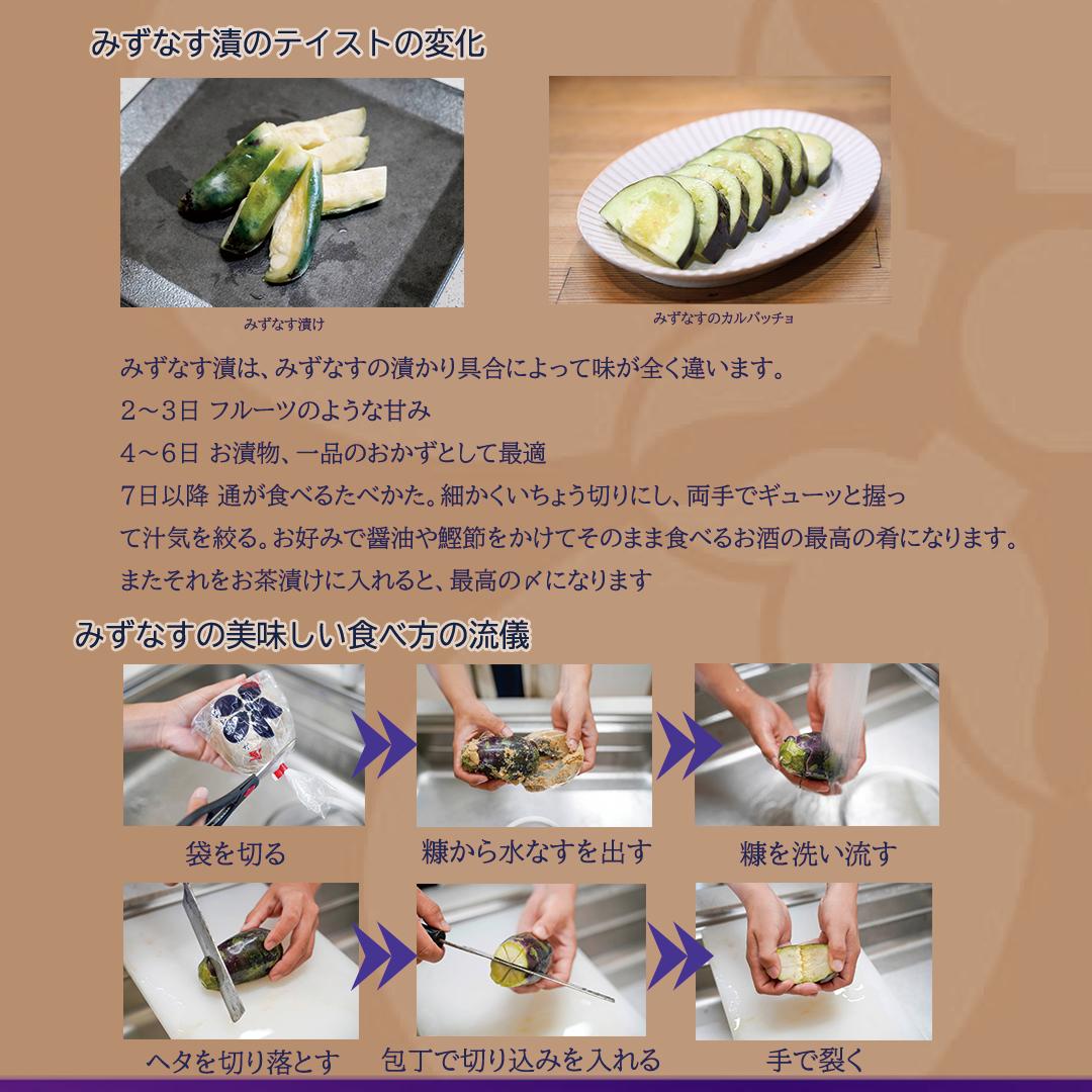  水なす漬け5個セット