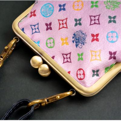 ふるさと納税 与謝野町 スマホケース　モノグラム柄(ピンクバージョン)