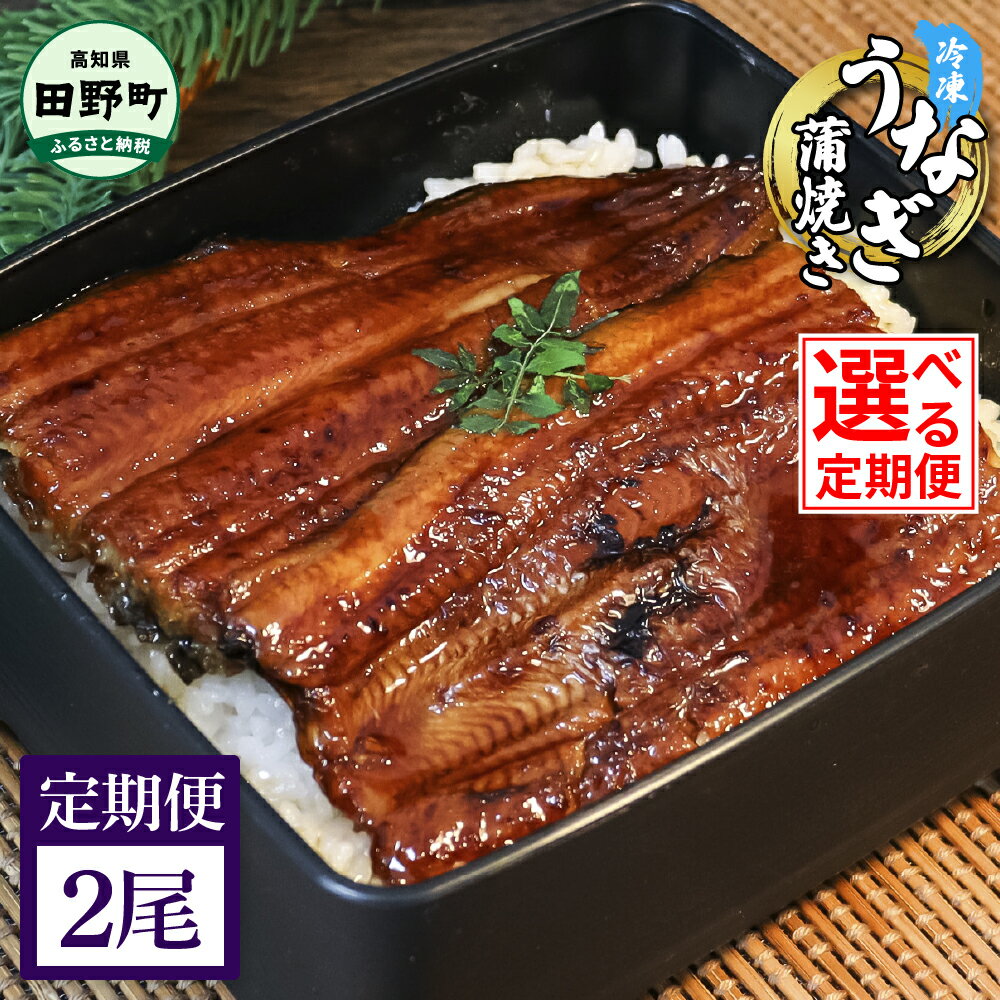 【ふるさと納税】～四国一小さなまち～ ヤマシン特選うなぎの蒲焼き 2尾 定期便 発送期間が選べる 約130g×2尾 タレ付き 山椒付き 鰻 ウナギ 無頭 国産 蒲焼 かば焼き かばやき 特製タレ おいしい お取り寄せ 冷凍 配送 高知県 田野町 ふるさとのうぜい 故郷納税 返礼品