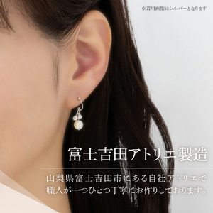 ピアス K18ポスト ピアス パールビジュー ゴールド jk22-2 アクセサリー