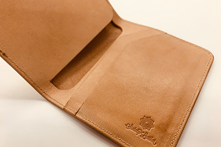 国産牛ヌメ革　カードケースウォレット（ショートサイズ）