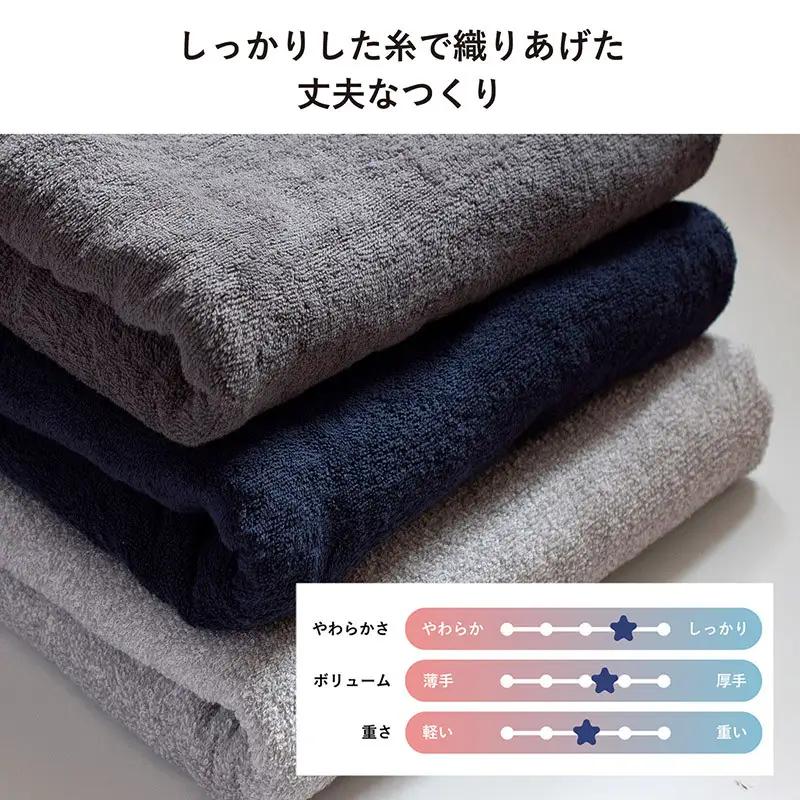（今治タオル）クーベルチュールタオルケット Relax（チャコールグレー）