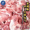 【ふるさと納税】美明豚　ロース薄切り　1.1kg（茨城県共通返礼品・行方市産）