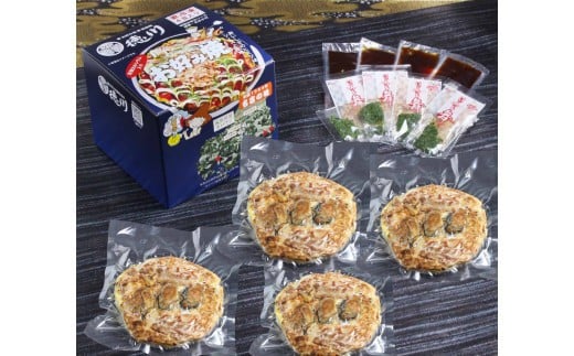 
            徳川特製お好み焼 【豚肉・かき入り 4食セット】
          
