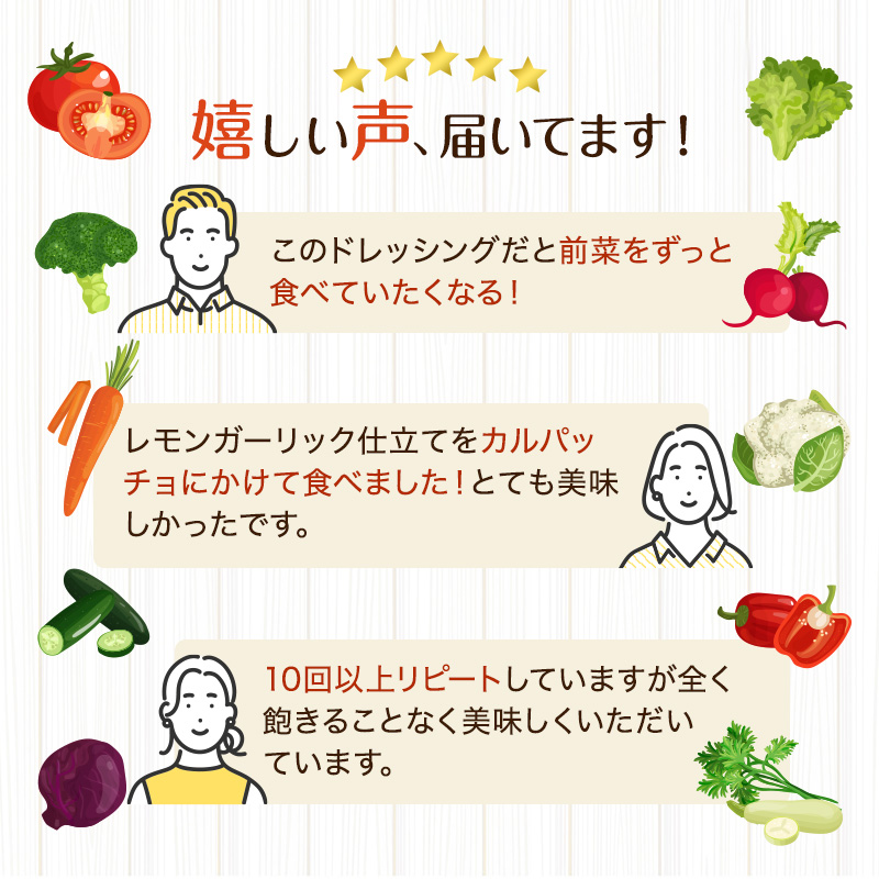 ドレッシング 5種 Aセット 1977年創業 野菜村 各300ml 5本 野菜