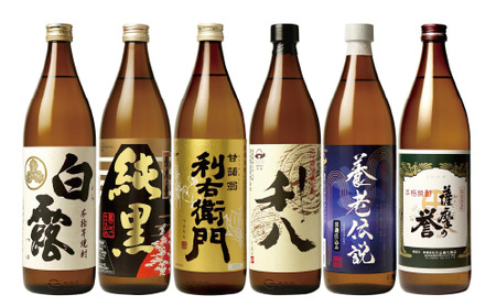 指宿の焼酎蔵元全6蔵の代表銘柄 呑みくらべセット900ml×6本 ひご屋 IB013-002 焼酎