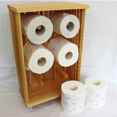 【ふるさと納税】トイレットペーパーストッカー6巻　刑務所作業製品　静岡刑務所製作■ | 雑貨・インテリア・トイレ雑貨