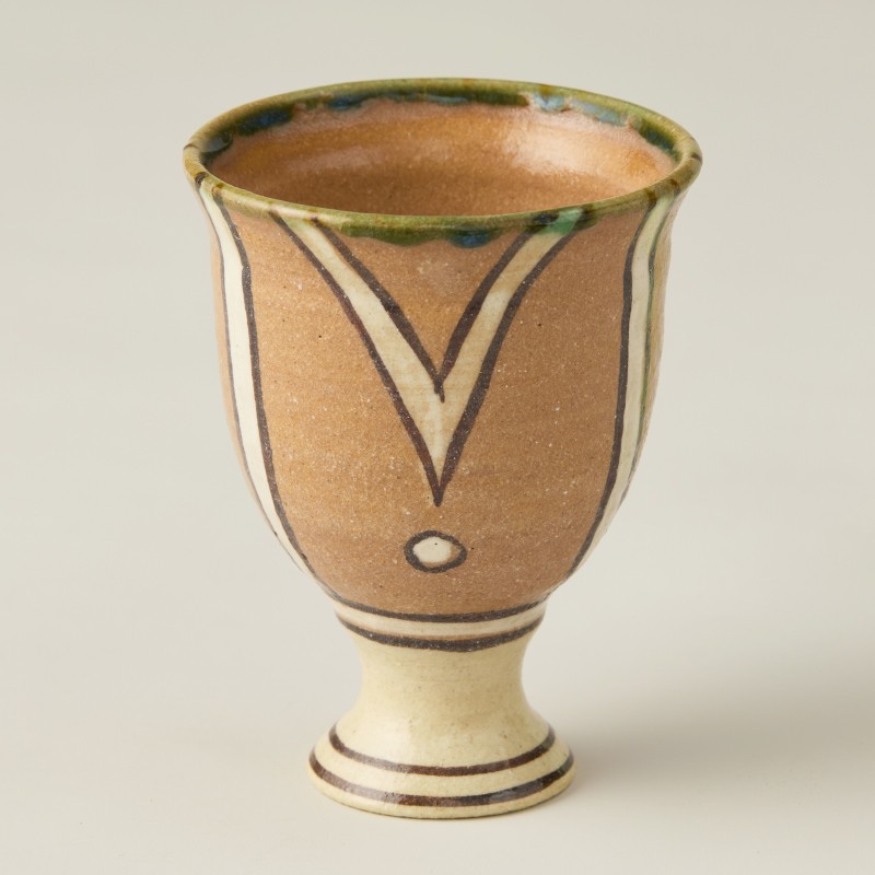 
            赤織部　ぐい呑　作者：加藤　裕子　／　美濃桃山陶　陶芸　陶器　伝統工芸　焼物 【岐阜県 可児市 陶芸品 1点 限定 チョイス限定 陶芸品 ギフト プレゼント 雑貨 食器】
          