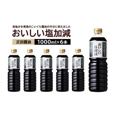 ふるさと納税 館林市 正田醤油 おいしい塩加減 1LPET×6本