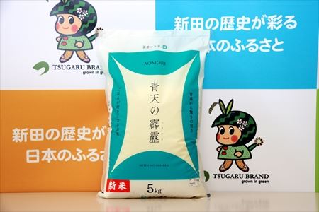 [新米] 令和6年産 青森県 つがる市産米 青天の霹靂 5kg (精米)｜お米 米 こめ 白米 青天のへきれき 2024年 [0724]