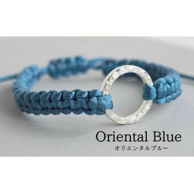 ふるさと納税 小松市 Bracelet -Dawn- シルバー ブレスレット【オリエンタルブルー】
