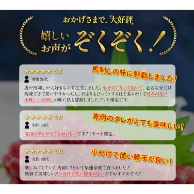 ふるさと納税 合志市 赤身馬刺しセット 合計約500g 50g×10パック(合志市) |  | 01