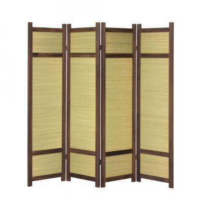 ふるさと納税 海南市 焼桐 スクリーン4連 木製 和風　AKU1056459 |  | 01