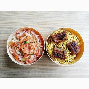 「蒲原の味処　よし川」わっぱ飯セット（うなぎめし・桜えびめし 各200g×1）■