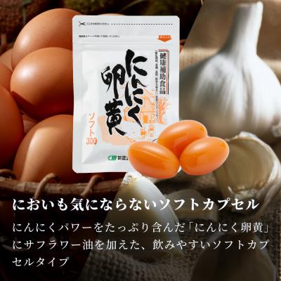 ふるさと納税 南さつま市 【健康補助食品】にんにく卵黄ソフト300(62粒入り×3袋) |  | 01