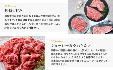 黒樺牛 ステーキ・焼き肉セット 約1.1kg