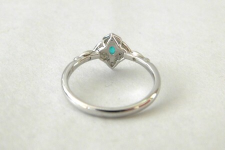 【ふるなび限定】【一点もの】Pt900　ブラジル産パライバトルマリン（0.12ct）ダイヤモンドリング　K56　K06119-H　FN-Limited-SP