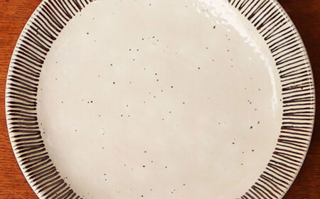 【波佐見焼 マルヒロ】BARBAR サビ十草 中皿・大皿ペアセット（4点）[EB212]