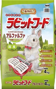 H-236　【ラビットフード】動物村　ラビットフード　アルファルファ　4.0kg×２袋
