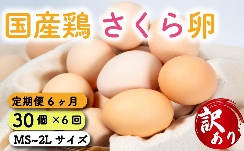 
            定期便 卵 30個  ( たまご 25個 + 割れ補償 5個 ) 6回 6ヶ月 定期便 国産 鶏 さくら 簡易包装 コクのある 濃い 卵黄 風味 とれたて 生 たまご  滋賀 地産地消  国産鶏 玉子 産みたて 新鮮 卵 かけご飯 たまご かけごはん 玉子 丼  卵 焼き すき焼き 目玉 焼き 玉子 スープ 茶碗蒸し ゆで たまご 卵 サンド滋賀県 竜王町
          