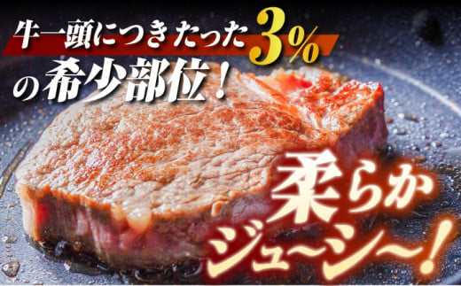 長崎和牛 ヒレステーキ(120g×5枚)  /  ヒレステーキ ヒレ ひれ フィレ ステーキ すてーき 赤身 ヒレ肉 ヒレ肉ステーキ 人気 希少部位 牛肉 長崎和牛 / 東彼杵町 / 有限会社大川スト