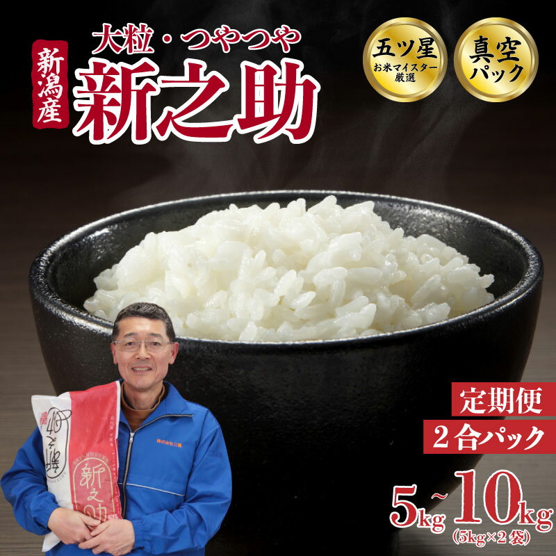 【ふるさと納税】 \ 精米したて真空パック米 / 新之助 3.6kg 5kg 10kg 30kg 60kg 選べる 配送月 単品 定期便 令和7年産 五つ星お米マイスター 真空パック 米 小分け 備蓄 非常 防災 長期保存 ごはん ご飯 お米 こめ 新潟県 新潟県産 新発田市 三糧 sanryo008_01P