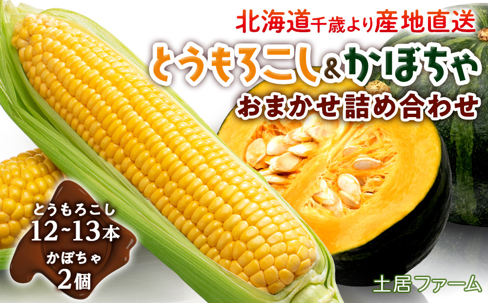 
            2025年夏発送 とうもろこし＆かぼちゃ おまかせ 詰め合わせセット【土居ファーム】
          