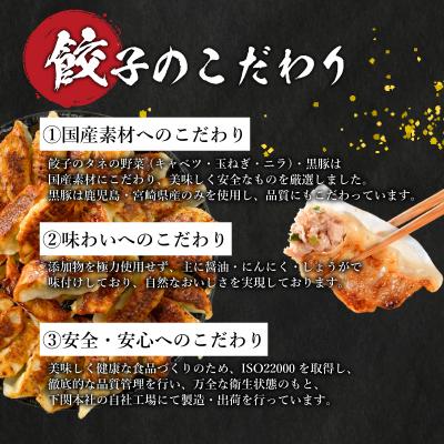 ふるさと納税 下関市 訳あり 黒豚餃子 12粒×6パック(72粒) 国産餃子 冷凍 小分けパック たれ付 IB006-72 |  | 02