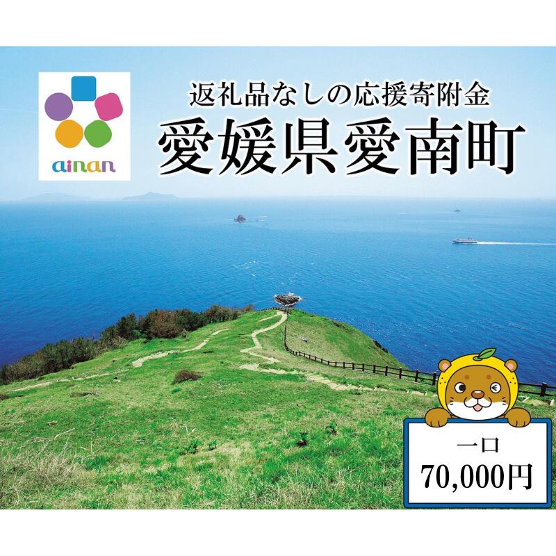 【ふるさと納税】 応援寄附金 （返礼品なし） 70,000円 ふるさと応援寄附金 返礼品なし 寄附のみ 寄附金 応援 地域支援 人気 ランキング おすすめ 愛媛 愛媛県 愛南 愛南町 【愛媛県愛南町】