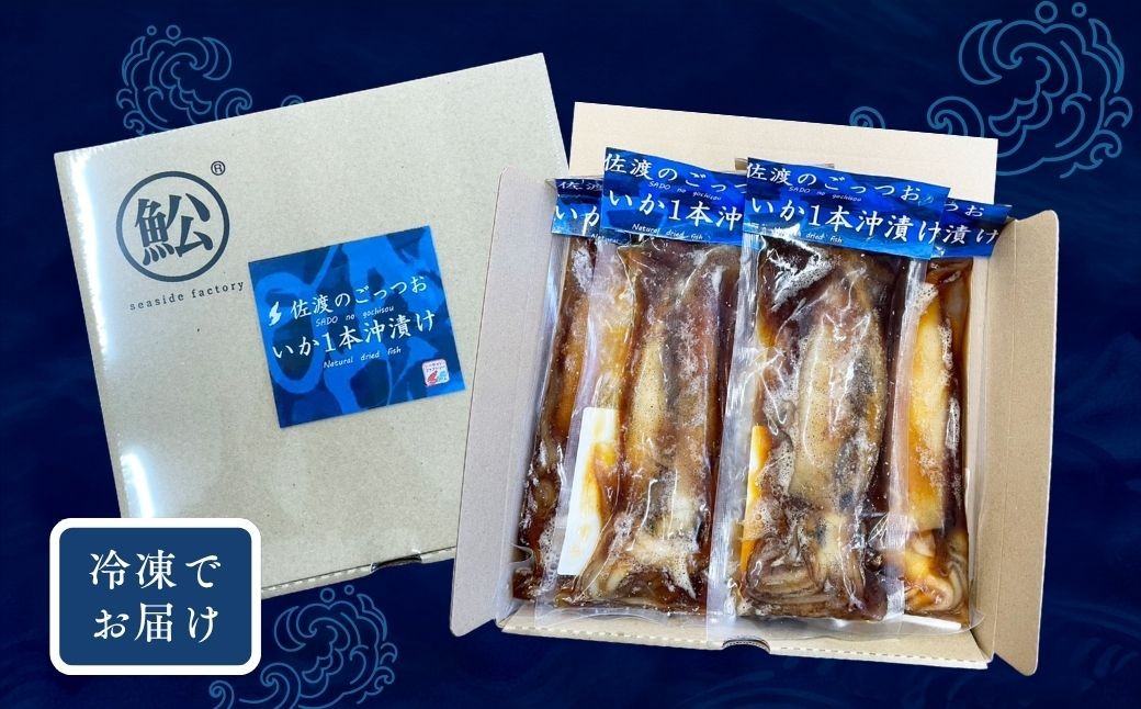 朝獲れ　いかの1本漬け5本セット 佐渡市 シーサイド・ファクトリー(株)