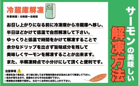 勝山 やまのサーモン 半身 冷凍  ※800ｇ以上×4枚 [G-050004]