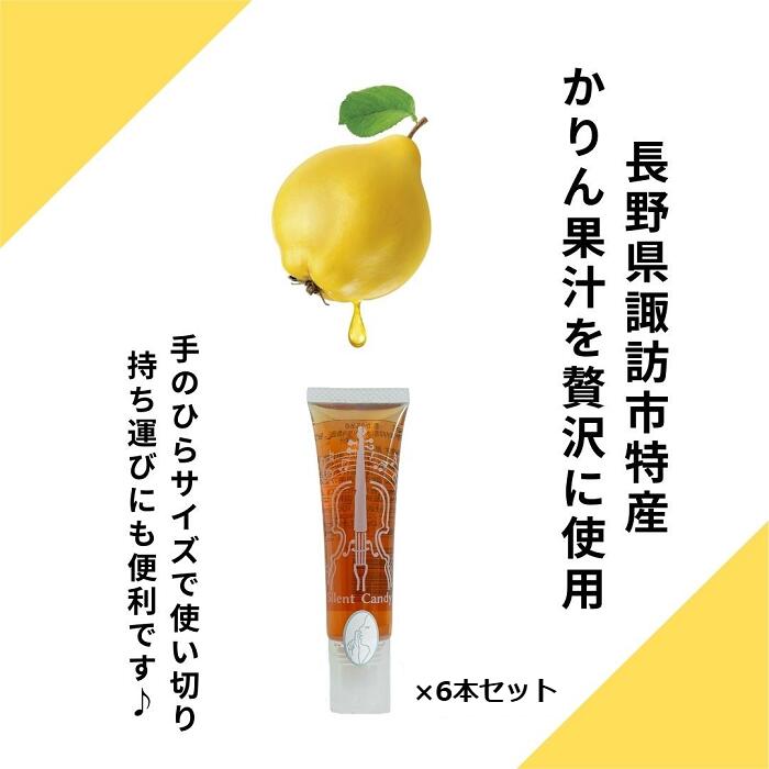 【ふるさと納税】サイレントキャンディ 6本セット／ 原田商店 かりん カリン あめ アメ 飴 おすすめ 信州 長野県 諏訪市 諏訪 【27-04】