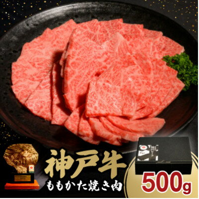 【ふるさと納税】神戸牛ももかた焼き肉500g【配送不可地域：離島】【1527766】