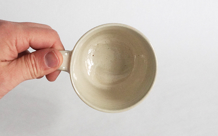 B23-154 白飛鉋コーヒーカップ&ソーサー