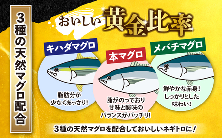 [ 定期便 3回 ] まぐろたたき ネギトロ 小分け 400g(80g×5パック)×3回(合計1.2kg) 本マグロ入り 冷凍 定期便 海鮮 おいしい定期便 宮城県 塩竈市 ヤマコ武田商店