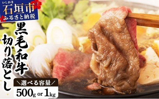 
                  石垣島産経産黒毛和牛 1頭切り落とし 500g/1kg
                