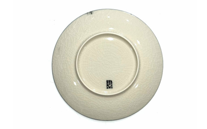 【有田焼】チェックブラック15cmプレート2点セット 喜鶴製陶所 24to3 / 食器 / 佐賀県 / 株式会社西富陶磁器 [41APCJ015]
