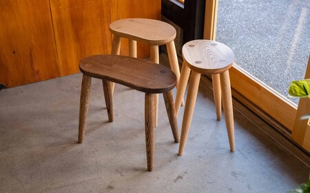 飛騨の職人が製作 組木加工 スツール キッチンスツール 木製 じゃがいもスツール C 【色・高さ 選べる】天然木スツール スツール イス 椅子 いす サイドテーブル 家具 おしゃれ 人気 おすすめ 新