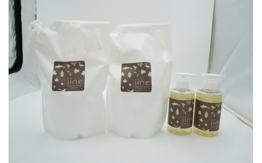 いいね せっけん デラックスセット （ポンプボトル×２・つめかえ用×２） 東京 新宿 せっけん ボトル つめかえ 液体 国産 衣類 寝具 食器 ベビー用品 浴室 石鹼 肌に優しい 敏感肌 セット 0038-013-S07