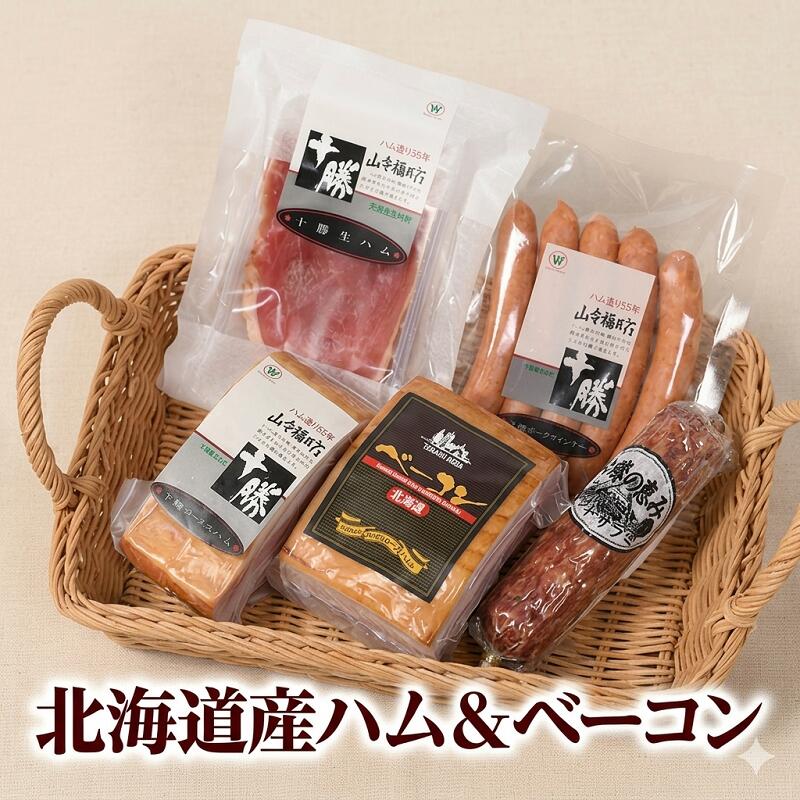 【ふるさと納税】北海道産ハム・ベーコン ソーセージ 5点 765g 詰め合わせ 贈答 ギフト お歳暮 ふるさと納税 ハム ソーセージ ベーコン 詰合せ ハムセット