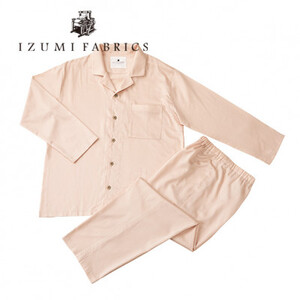 【サイズ:L(男女兼用)】パジャマ　抗菌防臭やわらか超長綿使用　色:シャインローズ【1212760】