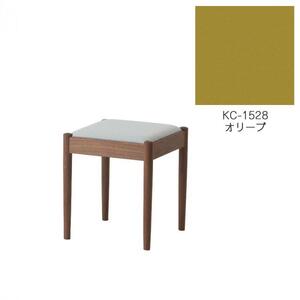 旭川家具　コサイン　フォルクスツール ウォルナット　KCオリーブ_03603