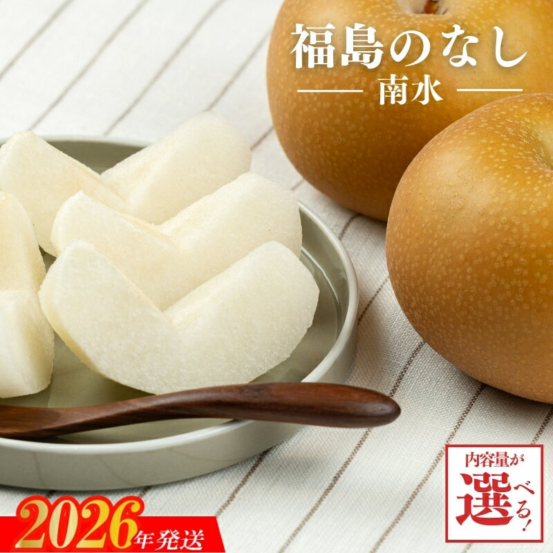 【ふるさと納税】梨　なし　南水 約3kg 約5kg【2026年発送】円和 青果部 フルーツ 果物 お取り寄せ おとりよせ 福島 ふくしま 福島市 和梨 赤梨