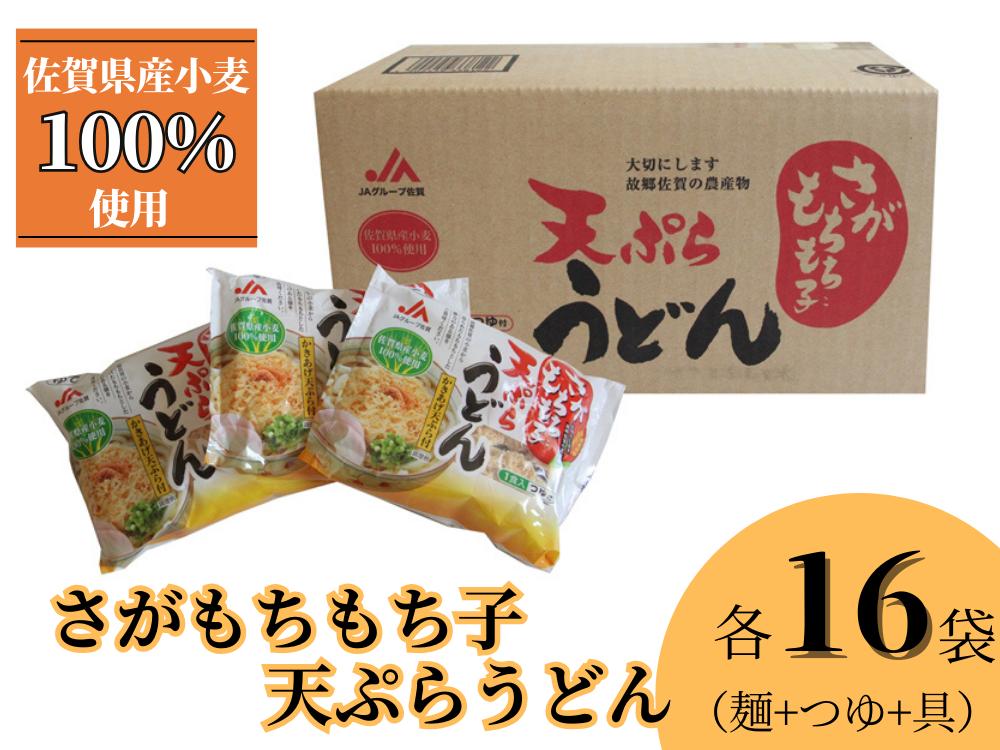 
            さがもちもち子天ぷらうどん16食セット［A0001-0027］
          