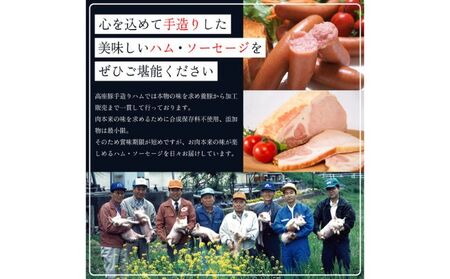 ラインバイザ100ｇ×3セット　手造り 加工肉 豚肉 豚 肉 お肉 ももハム ウィンナー ソーセージ 加工食品 加工品 ギフト 贈り物 プレゼント 神奈川 神奈川県 綾瀬市