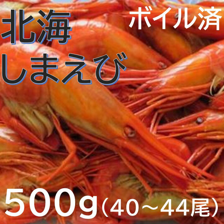 【ふるさと納税】新物 北海縞海老（シマエビ） 500g 40～44尾 無添加 エビ 海老 えび しまえび 縞えび ボイル済 国産 送料無料 ふるさと納税 Sサイズ