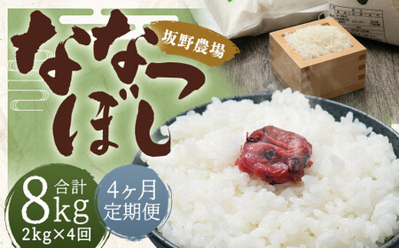 【2026年10月上旬発送開始予定】【4ヶ月定期便】らんこし米 ななつぼし約2kg