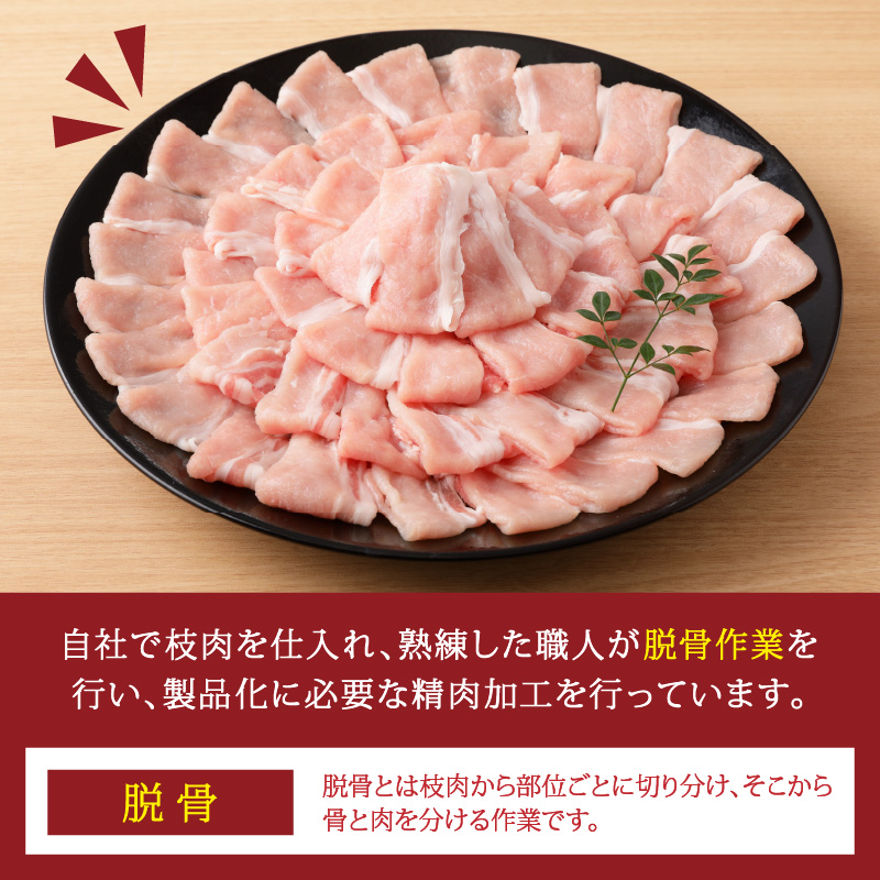 三田ポーク ロースしゃぶしゃぶ用 1.2kg(400ｇ×3パック）【2401A00210】_イメージ3