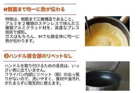 FlyingSaucer フライングソーサー 深型フライパン ステンレスハンドル 24cm